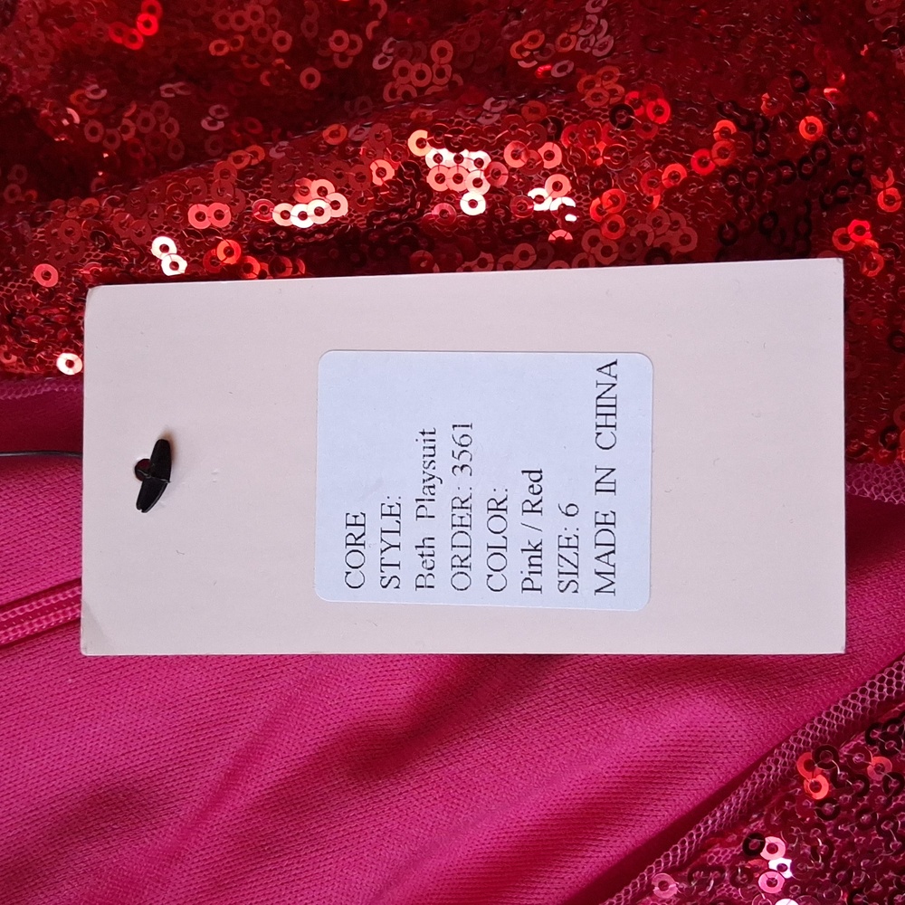 Jaded Rose Pink and Red Beth Playsuit NWT - Picture 7 of 8